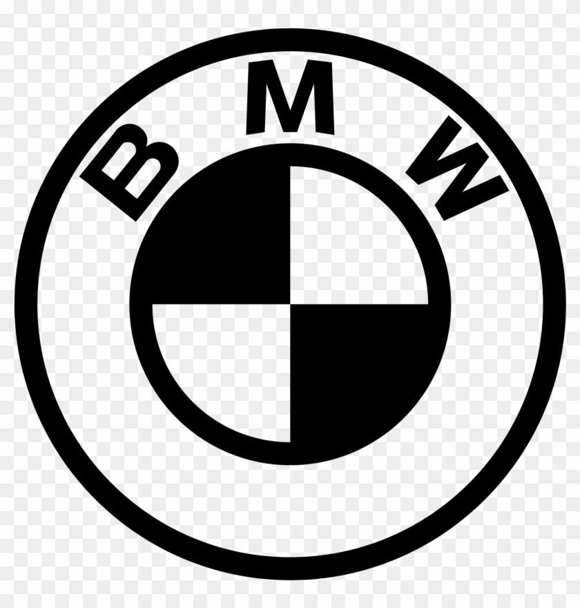 Bmw 3 Series Car Logo Clip Art - Bmw Logo Black And White #1320021