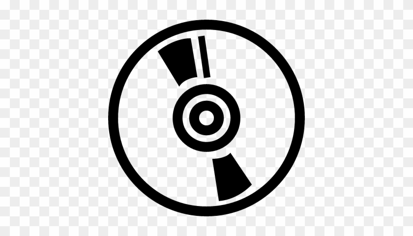 Music Disc White Circle Vector - Music Circle Logo Png #1320033