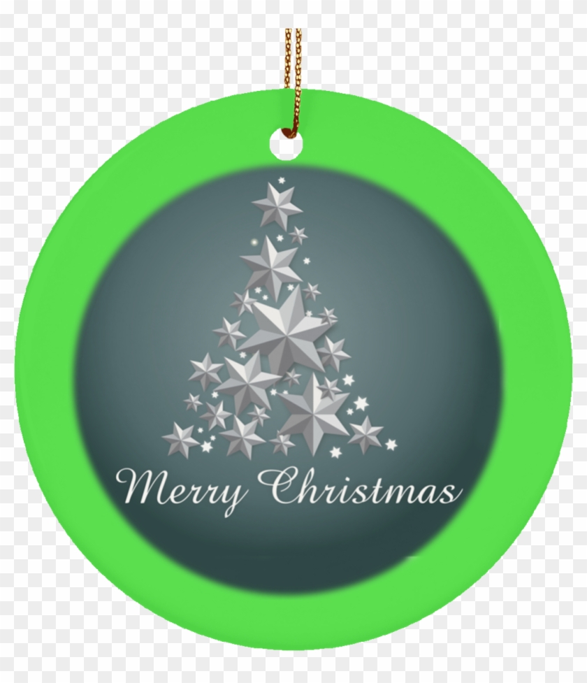 Tree Of Stars White Ceramic Christmas Ornament - Christmas Around The World #1320132