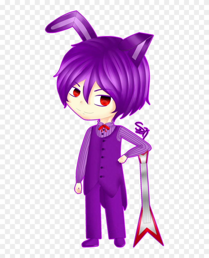 Free: [] Bonnie + subs gift!, three purple-haired male anime illustrations  transparent background PNG clipart 
