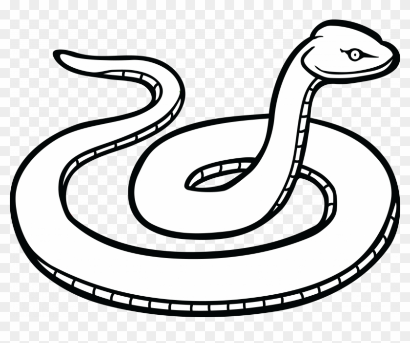 Snake Black And White Clip Art #1320708