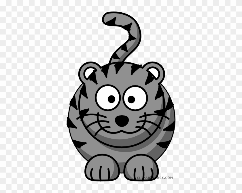 Cartoon Tiger Animal Free Black White Clipart Images - Mind Map For Mrs Packletide's Tiger #1320754