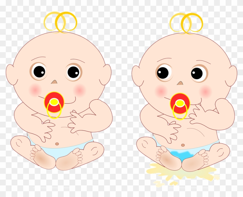 Cartoon Baby In Potty #1320759