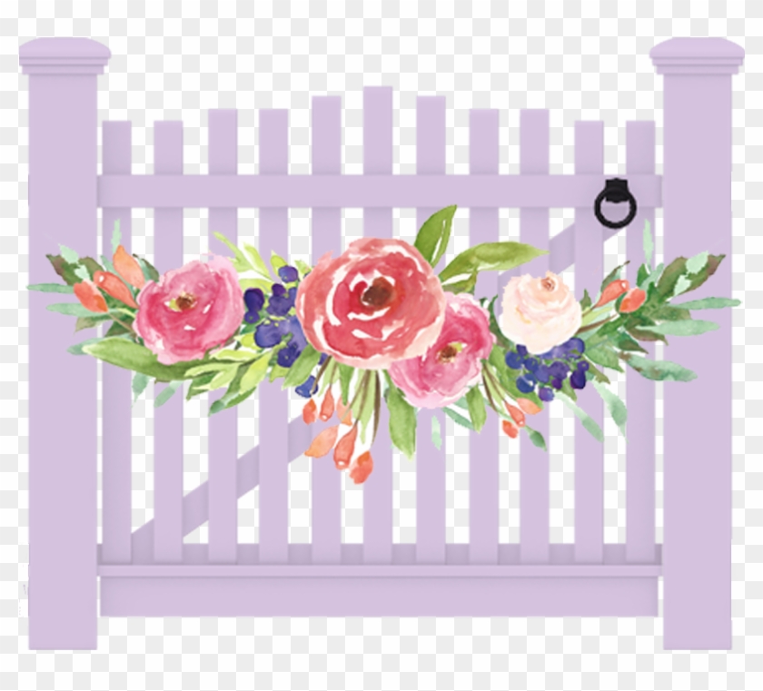 The Garden By The Gate - Gate Wedding Art Png #1320794
