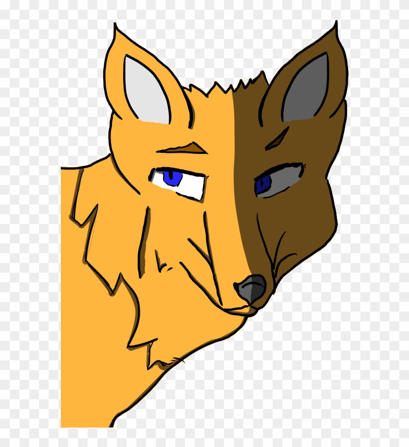 Wolf/fox Shaded By Fox-tron - Cartoon #1320855