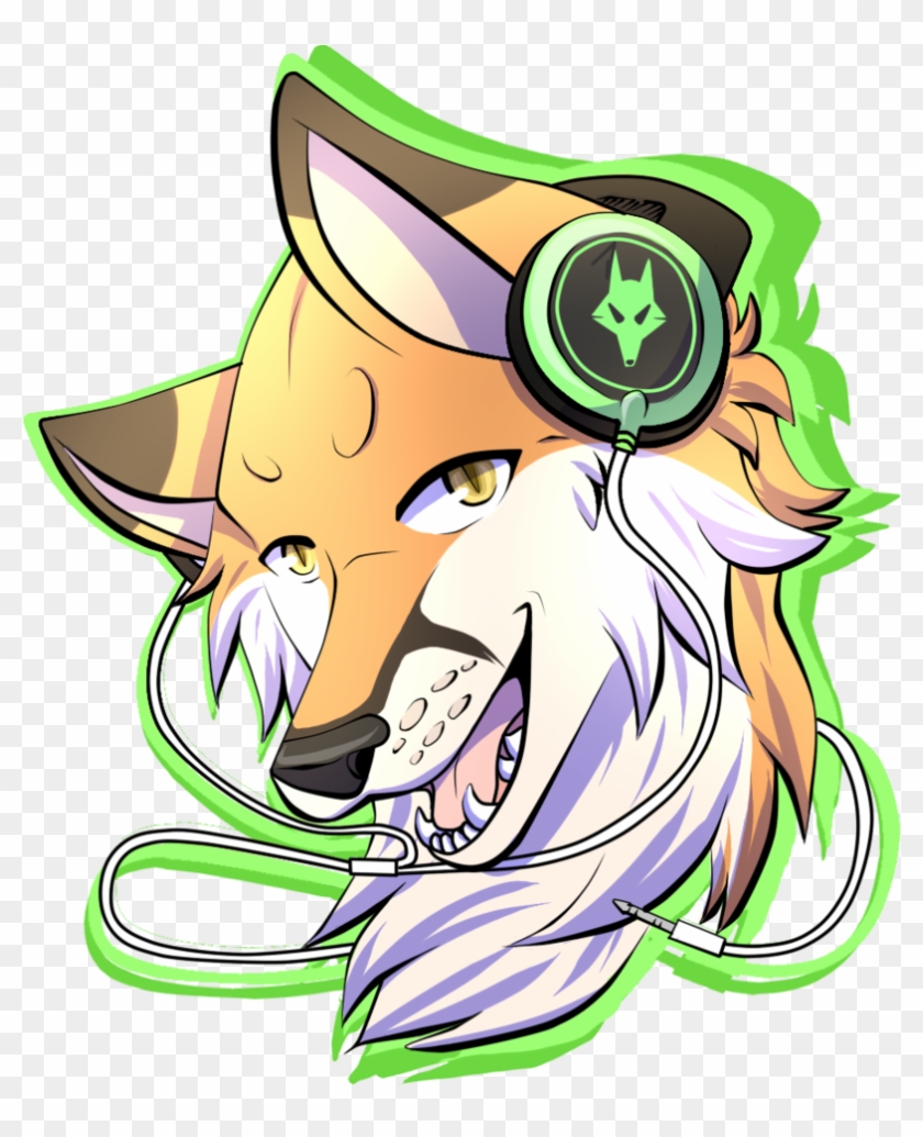 Head Phones Fox By Novaberry - Cartoon #1320858