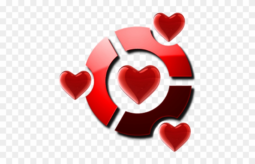 Logotipo Do Ubuntu Vários Temas Com Fundo Transparente, - Heart #1320885