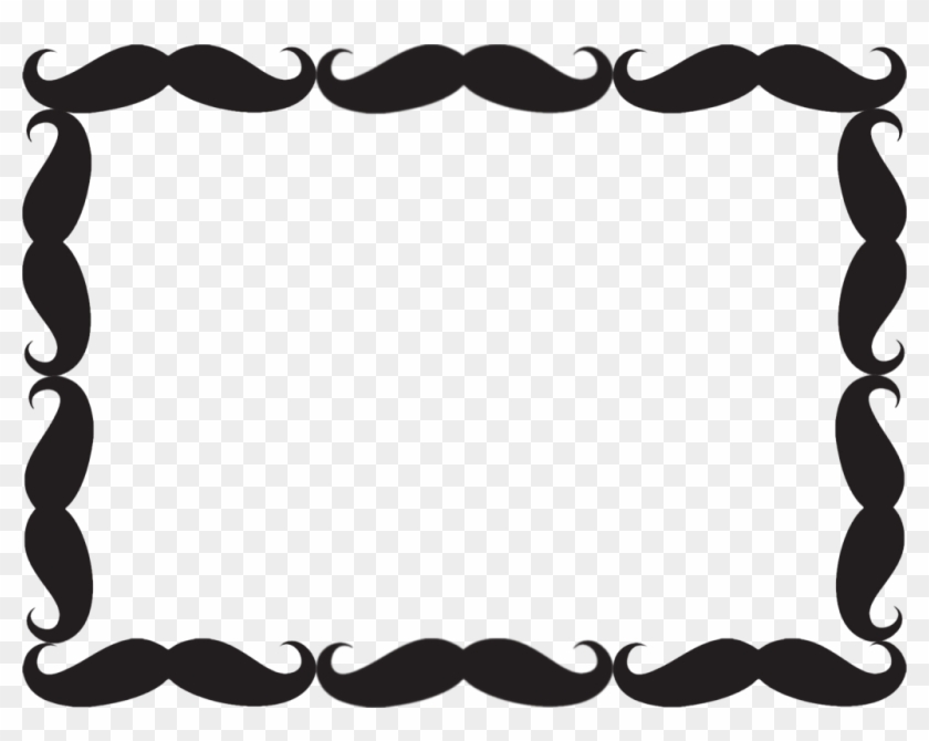 I Love Mustaches Clip Art Free For Kids - Transparent Mustache Border #1321066
