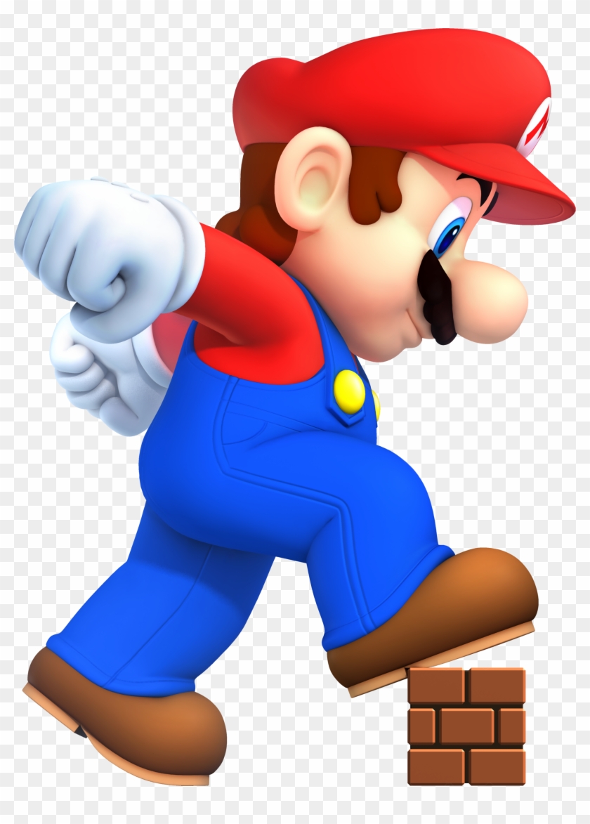 Mario Bros Png Transparent - New Super Mario Bros Mega Mario #1321143