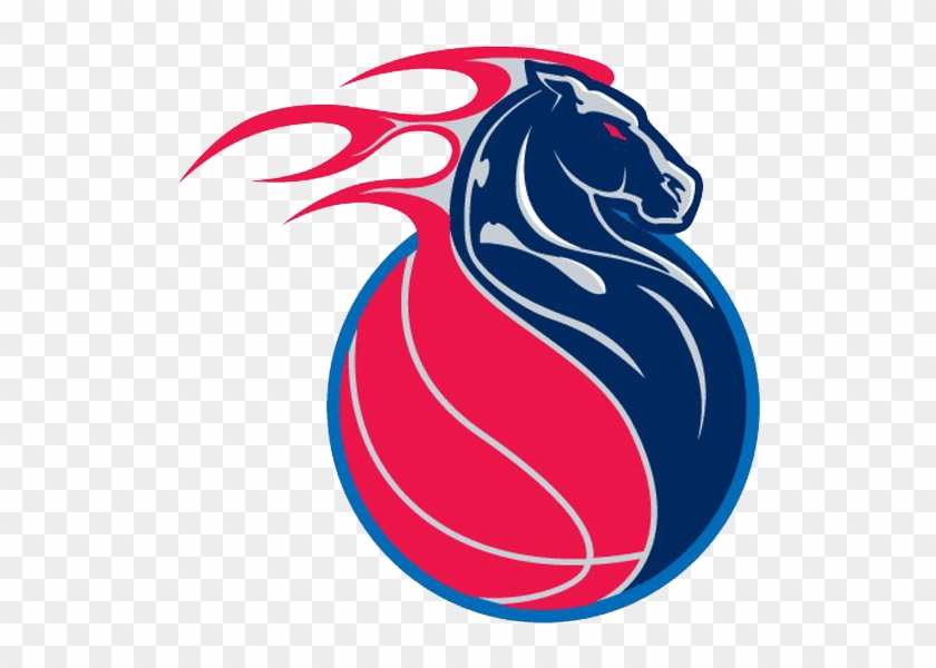 Detroit Pistons Clipart Png - Detroit Pistons Horse Logo #1321154