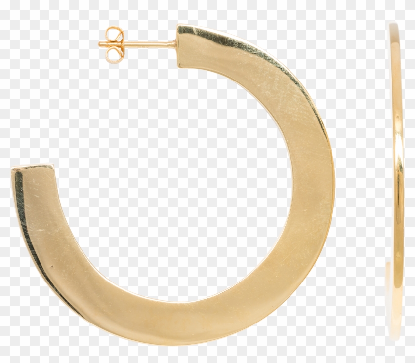 Circle Earring Brass Goldplated, From The New The En - Anna + Nina Oorbellen Circle - Brass Goldplated #1321164