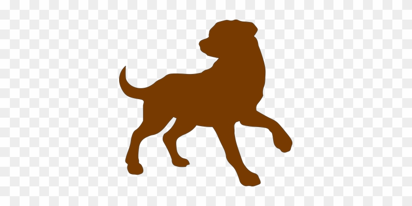 Dog, Brown, Outline, Domestic, Animal - Contorno De Un Perro #1321189