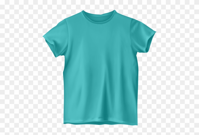 Blue T Shirt Png Clipart - Teal Tshirt Png #1321247