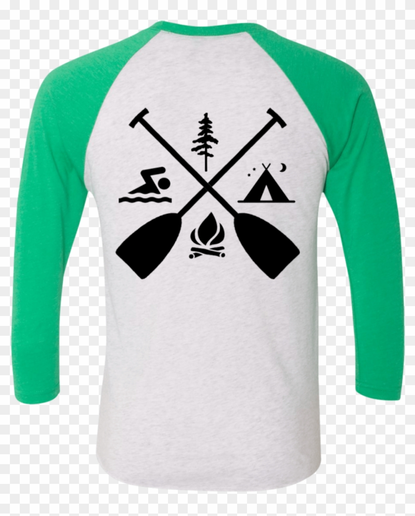 Tamarack Crest 3/4 Sleeve Baseball Tee - Crew Neck #1321313