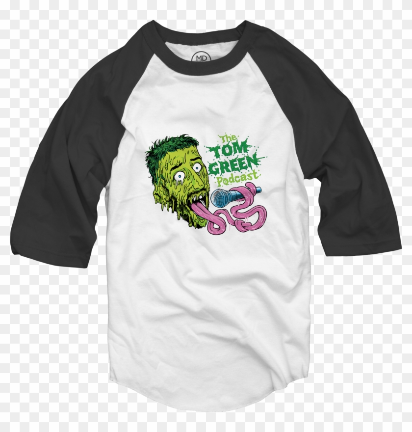 Tom Green Podcast Black/white Baseball Tee $35 - Los Deftones T Shirt #1321349