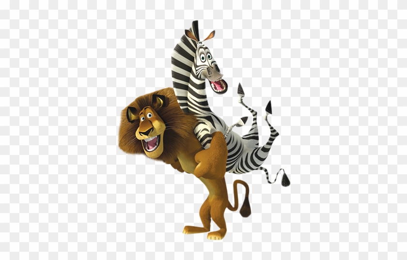 Animation - Madagascar Lion And Zebra #1321353