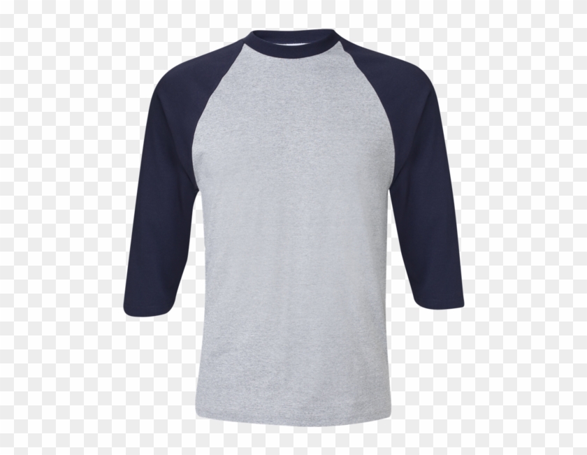 navy baseball tee