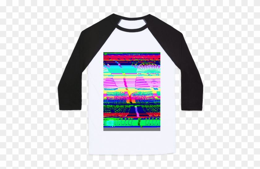 Glitch Art Baseball Tee - I M A Slut For Science #1321357