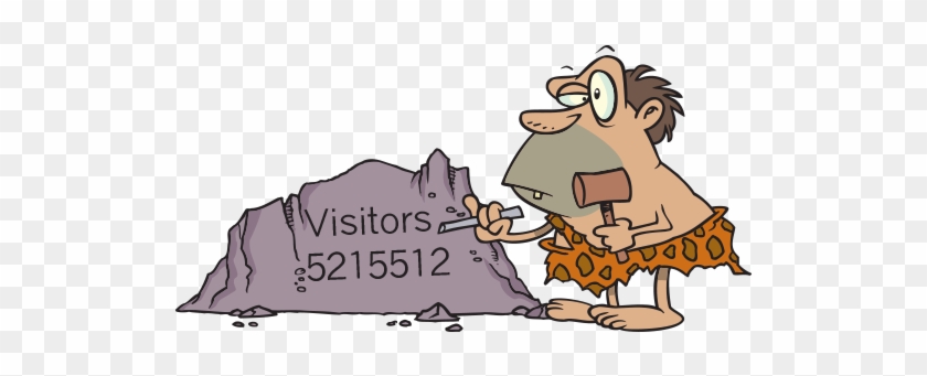 2005 Called, They Want Their Visitor Counter Back - Caveman Cartoon Rock #1321419