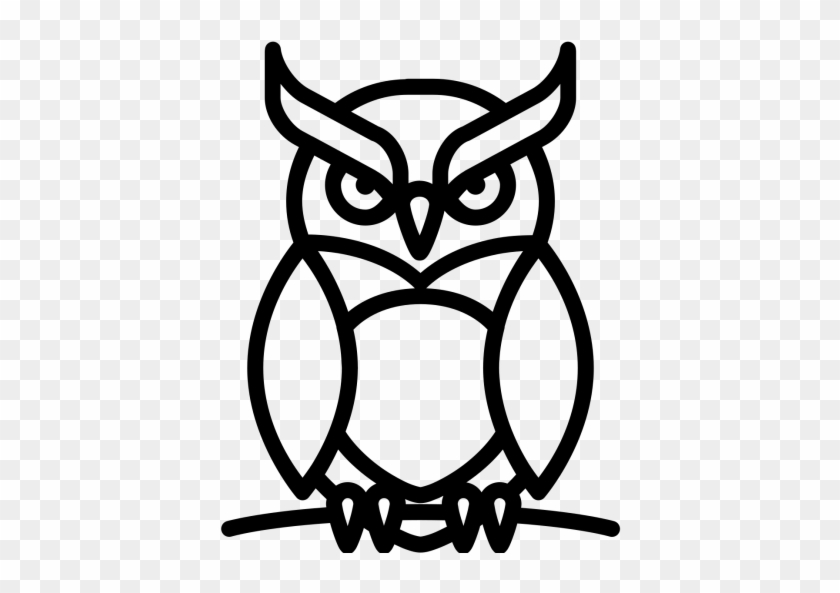Owl, Animal, Bird, Halloween, Night, Dark, Scary Icon - Owl Svg Color Icon #1321423