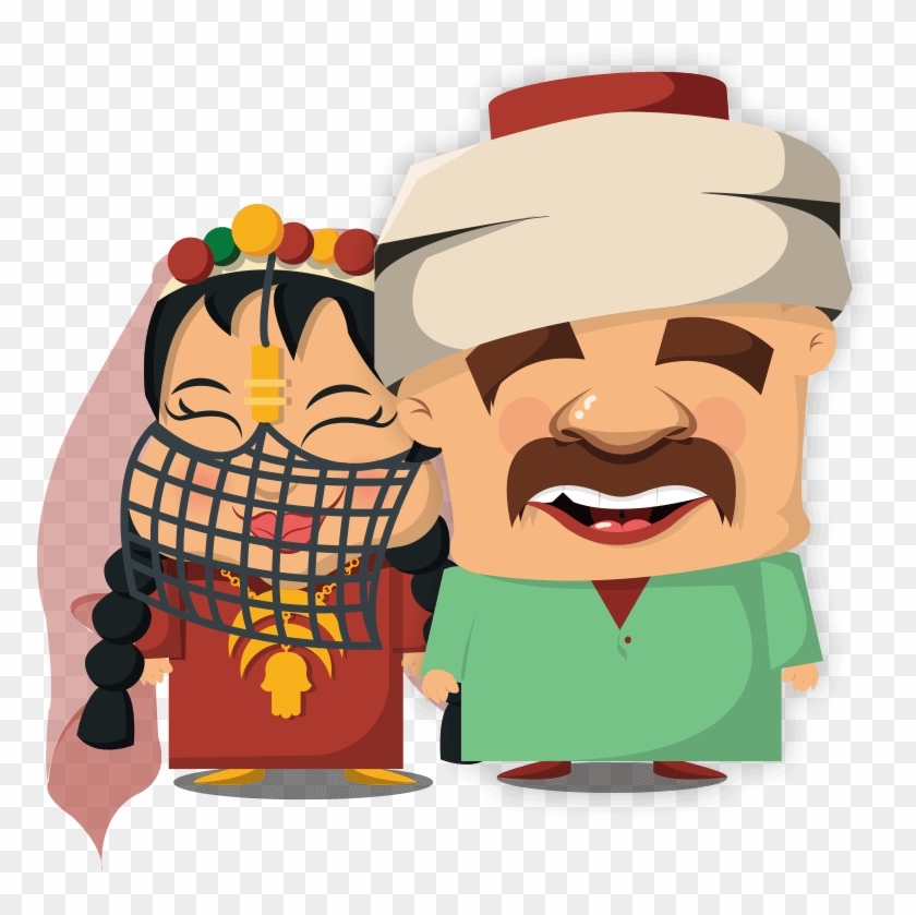36 Illustration Funny Arab Characters For Designers - Logo #1321552