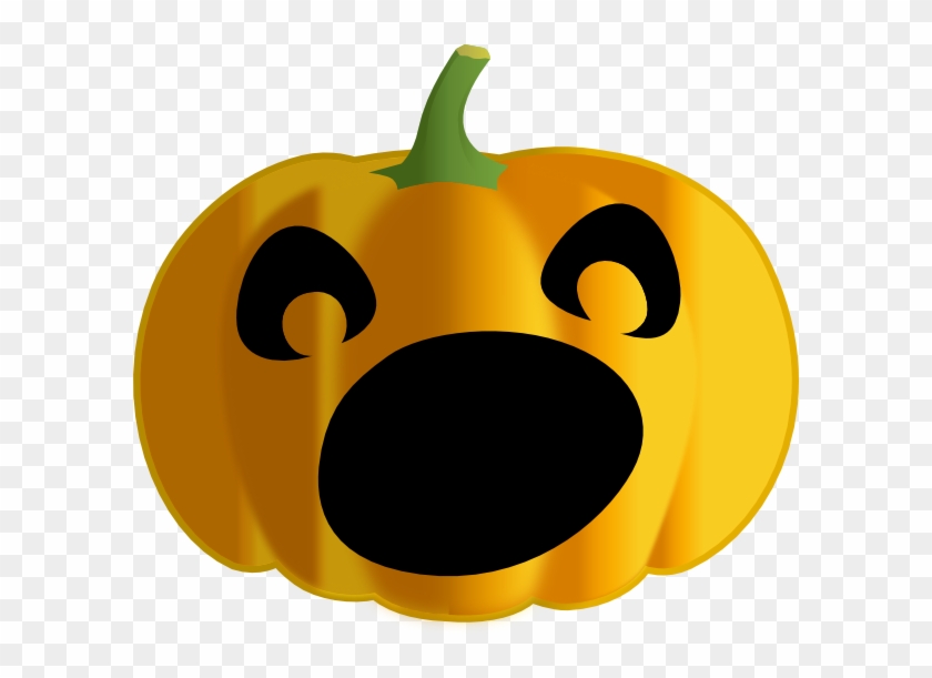 Pumpkin Clipart Mouth - Scared Jack O Lantern Face #1321624