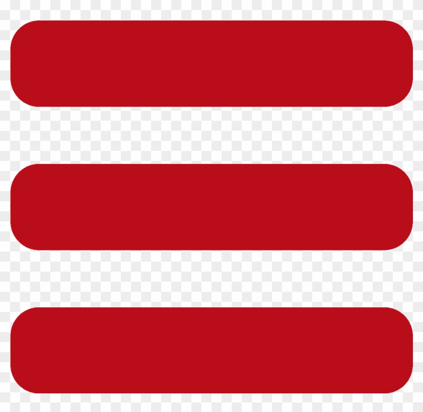 Home - Menu Icon In Red #1321642