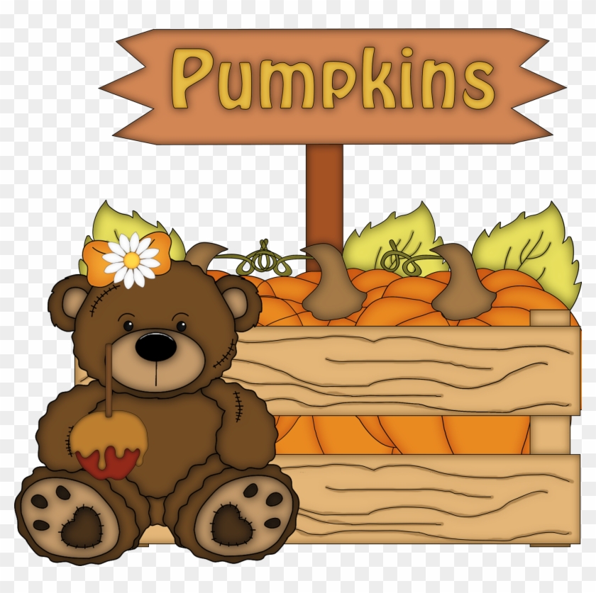 Fall Festival - Autumn Design With Pumkins And Teddy Bear - Shower #1321711