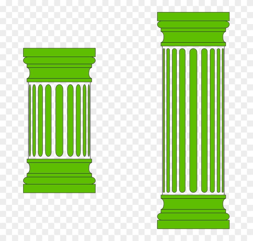 Greece Clipart Doric Column - Green Pillar Clip Art #1321735