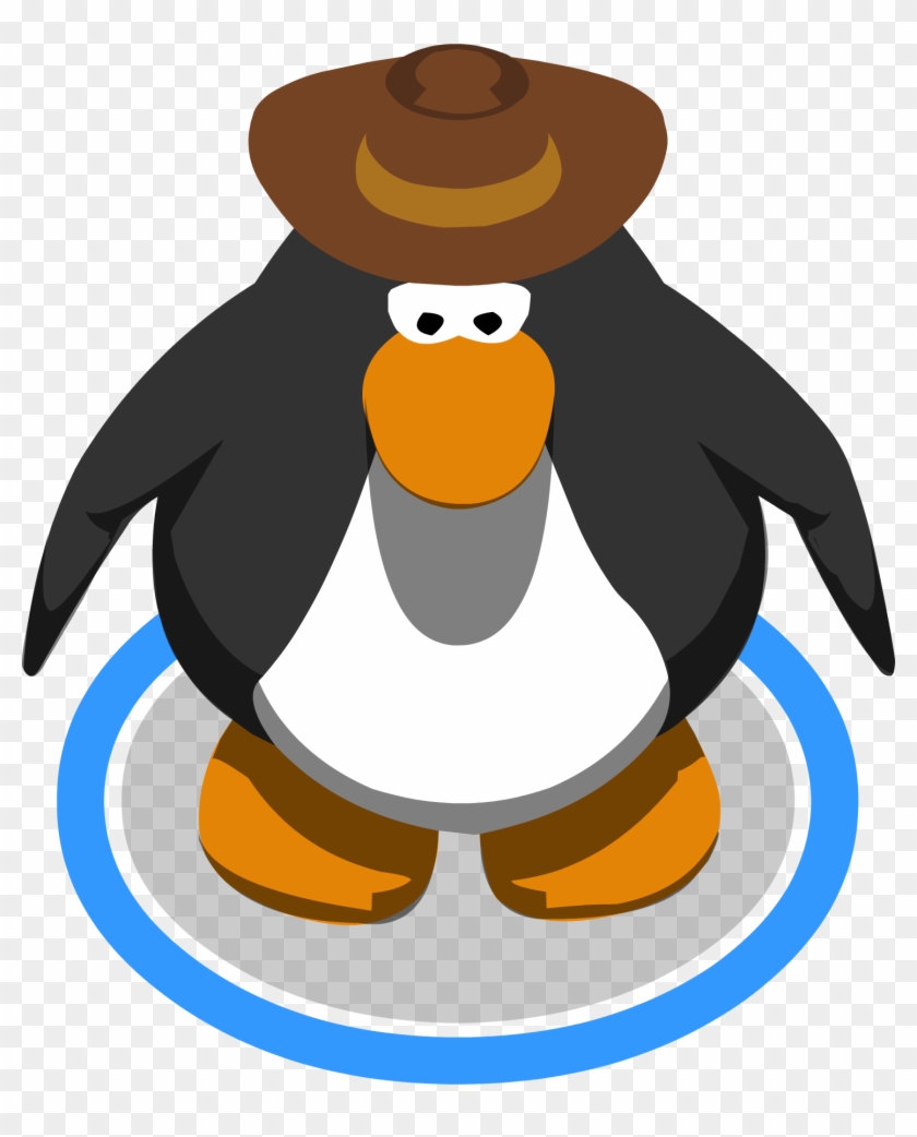 Petey K's Old Cowboy Hat In-game - Club Penguin 3d Penguin #1321789