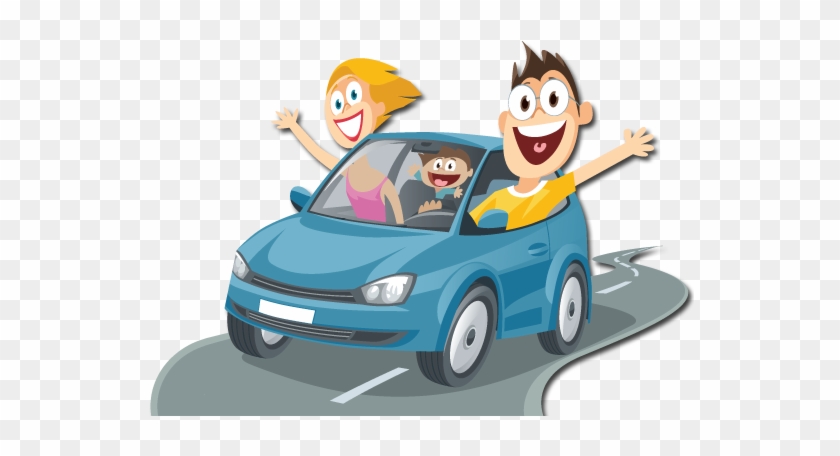 Family In Car - Car Family Vector Png #1321819