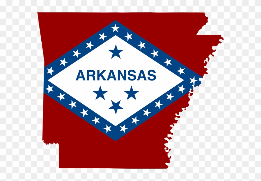 Flag-map Of Arkansas - Arkansas Flag Map #1321971