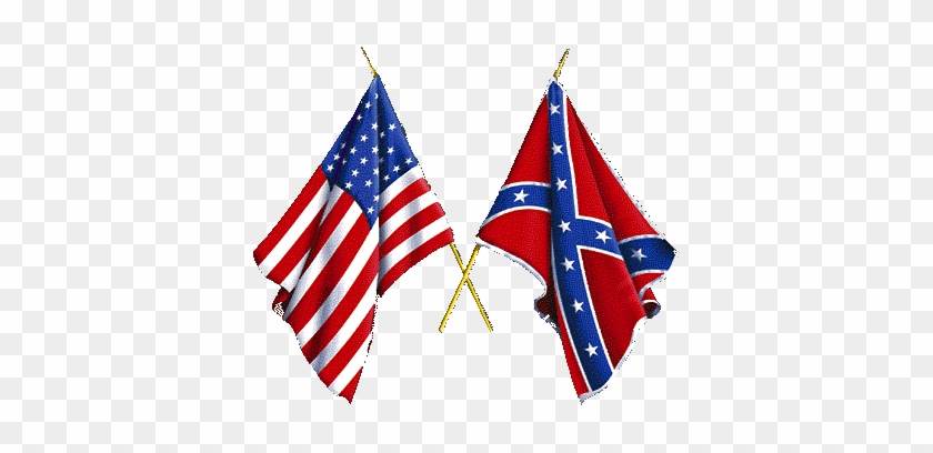 Stars And Bars - Confederate And Union Flags #1321972