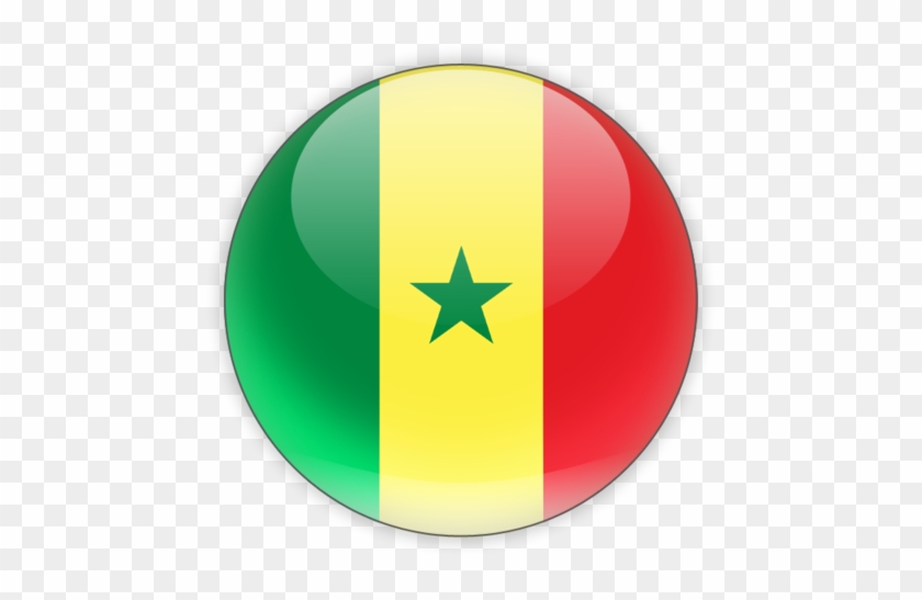 Illustration Of Flag Of Senegalround Icon - Senegal Round Flag #1322117