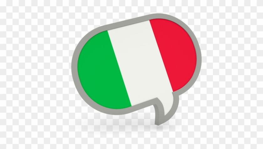 Italy Flag Icon - Italian Flag Speech Bubble #1322137