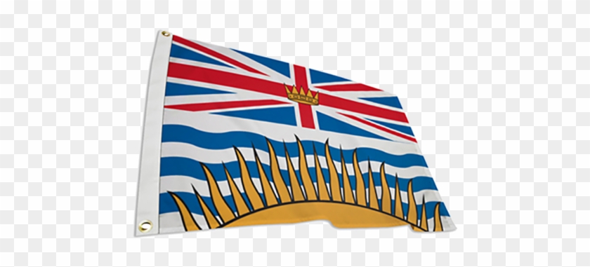 Flagline British Columbia - 12 Inchx18 Inch Nylon Flag #1322143