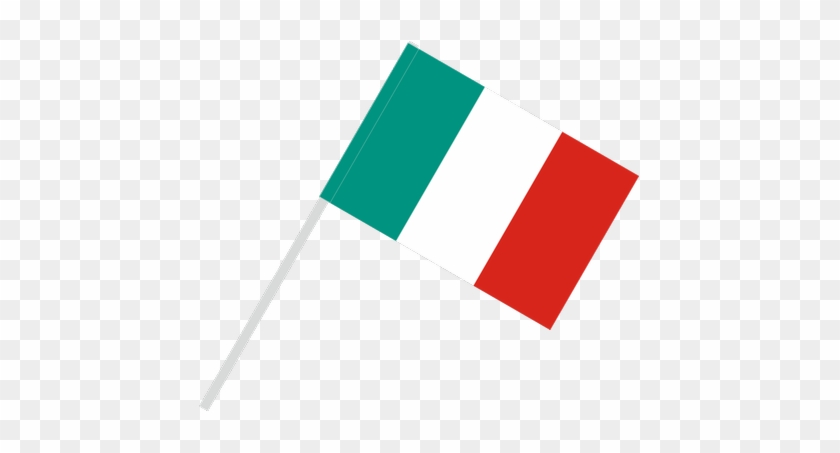 Flag With Flagpole Tunnel - Italian Flag With Pole #1322199