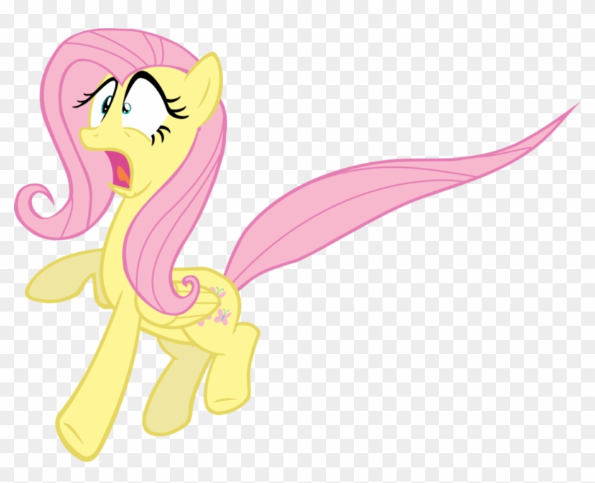 Fluttershy By Iceman4545 - Mlp Base Fluttershy Scared #1322272