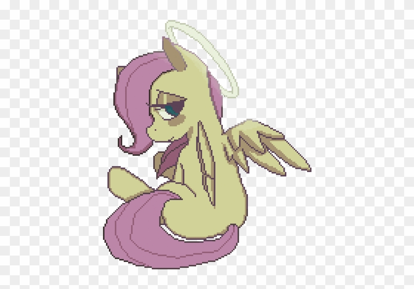 Mewball, Female, Filly, Fluttershy, Halo, Lidded Eyes, - Gif #1322287