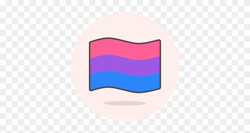 Bisexual, Flag, Wave Icon - Graphic Design #1322348