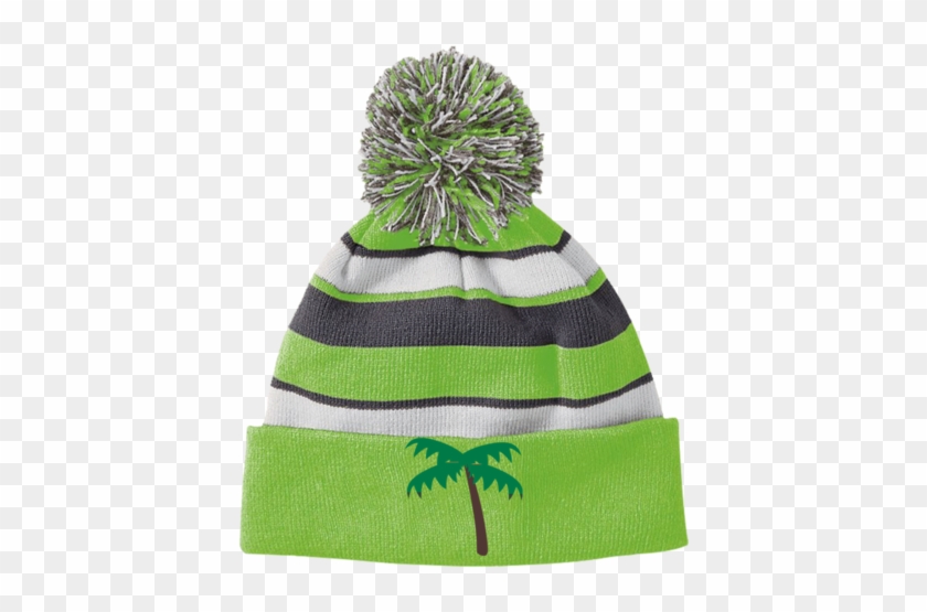 Palm Tree Emoji 223835 Holloway Striped Beanie With - Hear Me Roar 223835 Holloway Striped Beanie #1322574