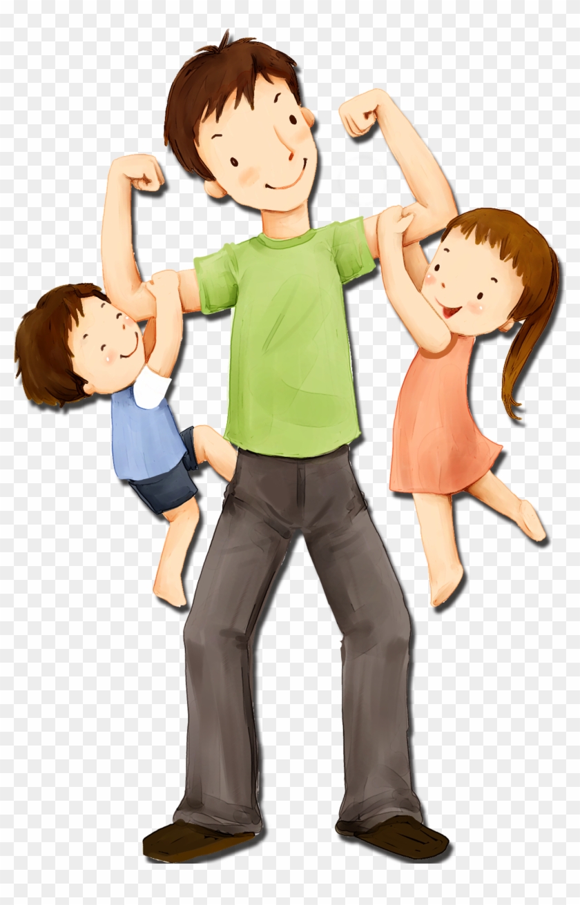 Father's Day Sunday Child Illustration - Father And Child Png #1322577