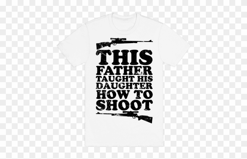 This Father Taught His Daughter How To Shoot Mens T-shirt - His Better Half Throw Blanket #1322764