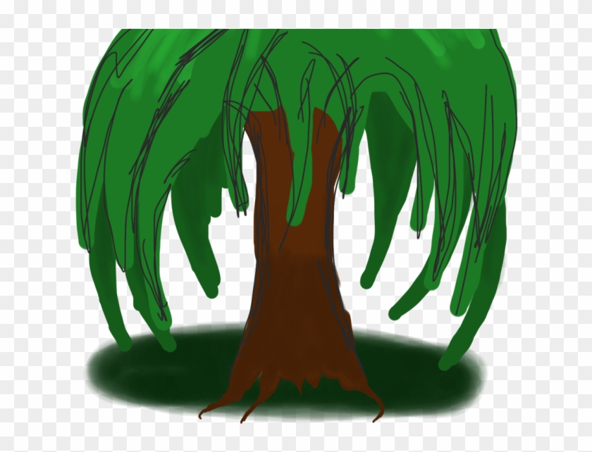 Weeping Willow Cartoon Cartoon Willow Tree Clipart - Willow Tree Cartoon #1322828