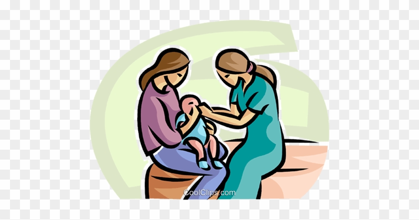 Doctor Examining A Baby Royalty Free Vector Clip Art - Illustration #1322852