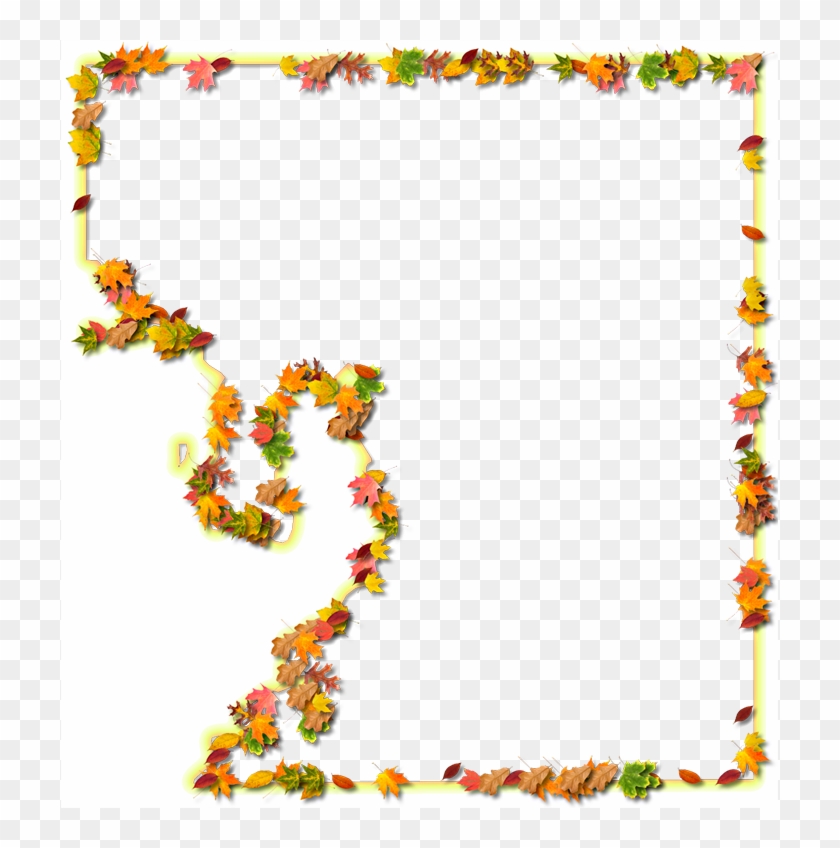 A Yellow And Orange Outline Map Of Hillsborough With - Fall Frame Transparent #1322979