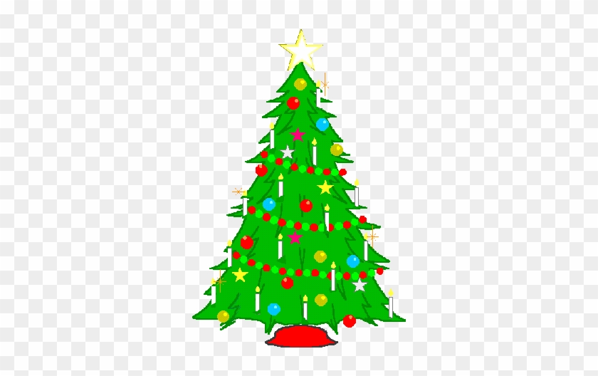 Christmas Songs For You A Singing Christmas Tree With - Christmas Tree With Candles Clipart #1323021