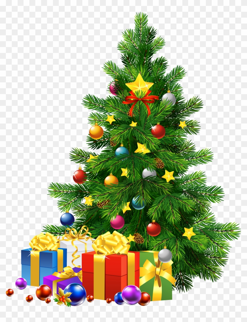 Large Transparent Png Christmas Tree With Gifts - Large Transparent Png Christmas Tree With Gifts #1323042