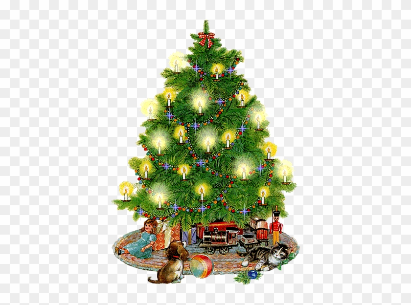 Old Fashioned Christmas Tree - Arbol De Navidad En Movimiento #1323051