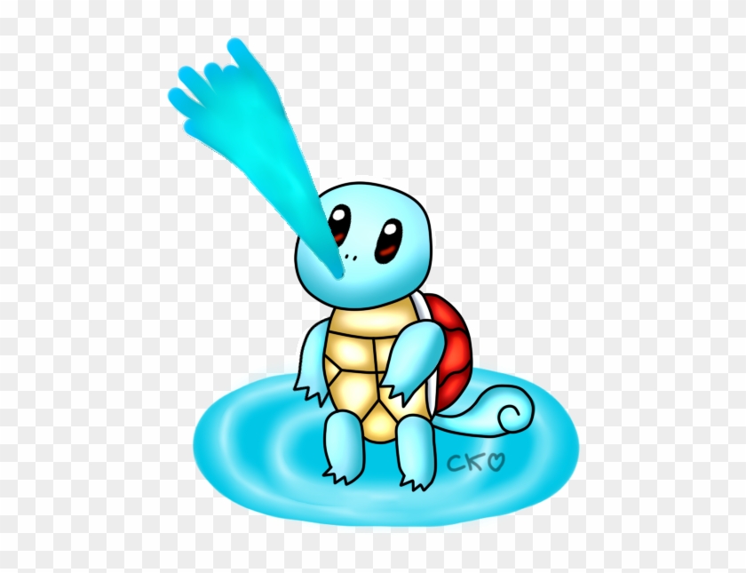 Squirtle Use Water Gun By Katiekane822 - Squirtle Using Water Gun #1323065